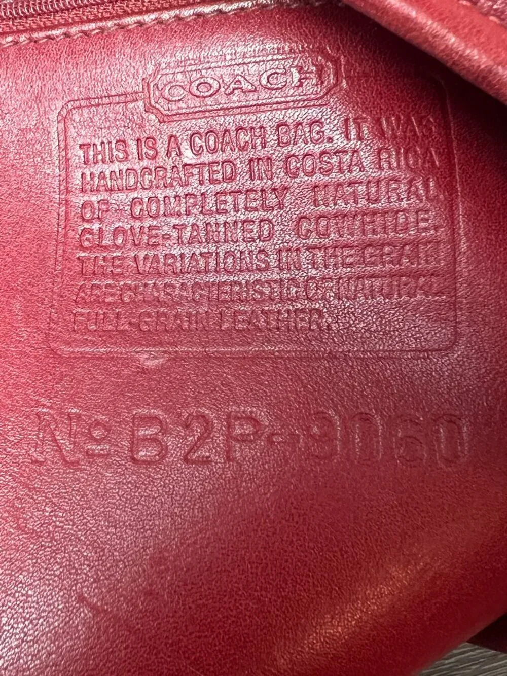 Red Coach 9060 is a vintage 